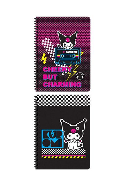 KESKİN COLOR Kuromi 80 Sheets Cardboard Notebook - Set of 2 4
