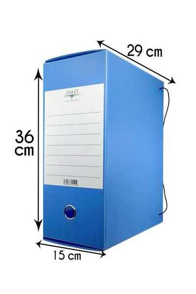 Temel Archive and Project Box 29x36x15cm Blue 15 Pieces