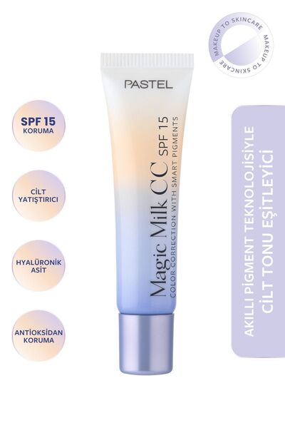 Pastel 51 MEDİUM DEEP MAGİC MİLK CC SPF 15 - SKİN TONE EQUALİZER SPF 15 CC CREAM 30 ML KEYON2501