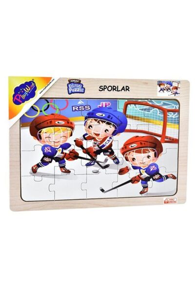 Play Wood Playwood Wooden Educational Puzzle Sports Ony-86