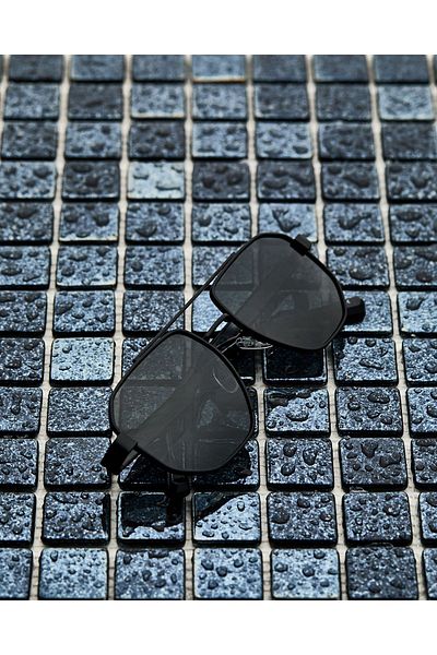 Eyesofia Havana Polarized - High Quality Black Titanium Unisex Sunglasses