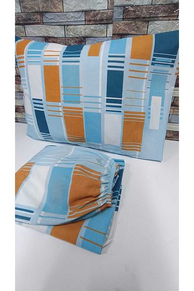 GASEL ÇARŞI Cotton Elastic Double Bag Set - 160x200 & 180x200