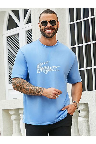 Let's Wear Ανδρικό T-shirt - Crew Neck, Crocodile Print