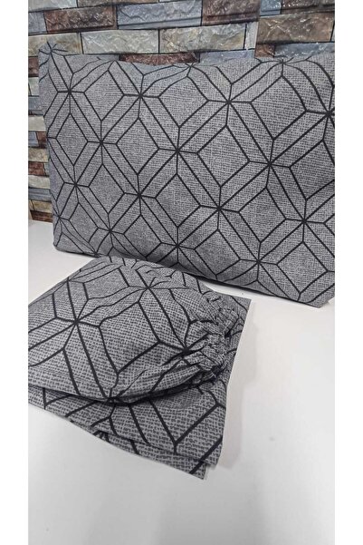 Gasel Home Cotton Elastic Double Bag Set - 160x200 & 180x200