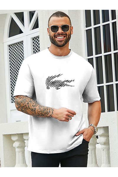 Let's Wear Ανδρικό T-shirt - Crew Neck, Crocodile Print