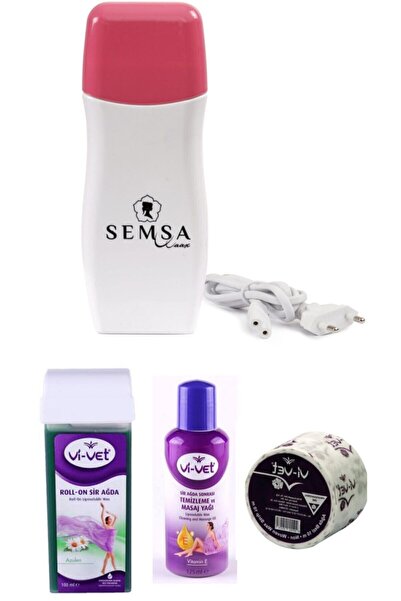 Vi-vet Kartuş Ağda Makinesi Tüm Ciltler Azulen Kartuş Ağda+10 Mt Ağda Bezi+ağ...