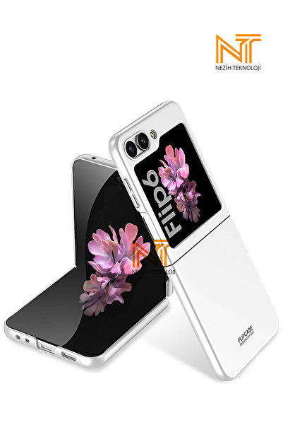 Nezih Case Samsung Galaxy Z Flip 6 / Z Flip 7 FE Uyumlu Sert Kıpta Kapak