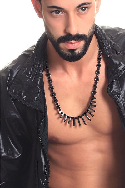 LABALABA Men's Natural Stone Handmade Design Necklace