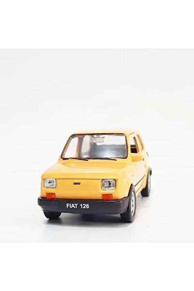 WELLY 1.36 ÖLÇEK WELLY MARKA LİSANSLI FİAT BİS 126 SARI RENK 12 CM MODEL META...