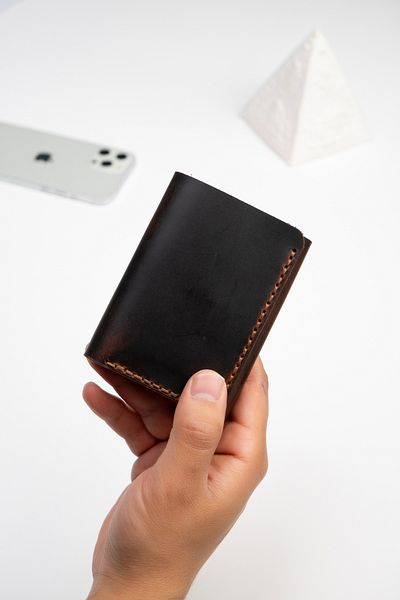 Niki Leather Кожен портфейл Ramos в кафяв цвят, държач за карти