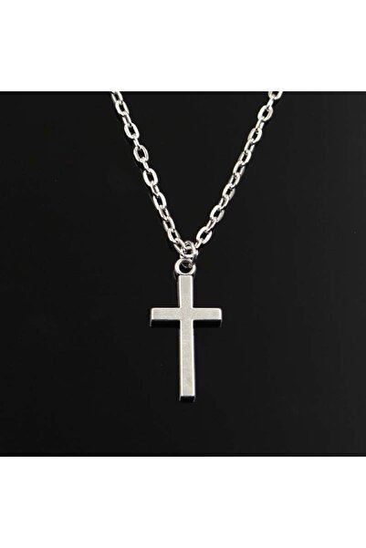 bohemian takı tasarim Haç Kolye Unisex Antik Gümüş Kaplama