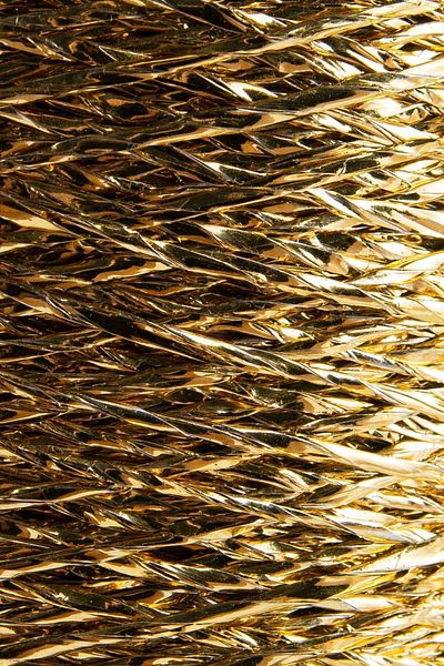 SENSY Frânghie metalică cu sclipici Premium 320 M Geantă strălucitoare Frânghie de încărcare din rafie Frânghie metalică răsucită 250 Gr Aur