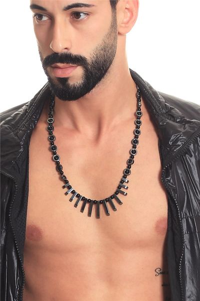 LABALABA Men's Natural Stone Handmade Design Necklace