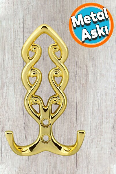 NZB Askı Portmanto Metal Vestiyer Duvar Dolap Elbise Askısı Gold Mobilya Kapı...