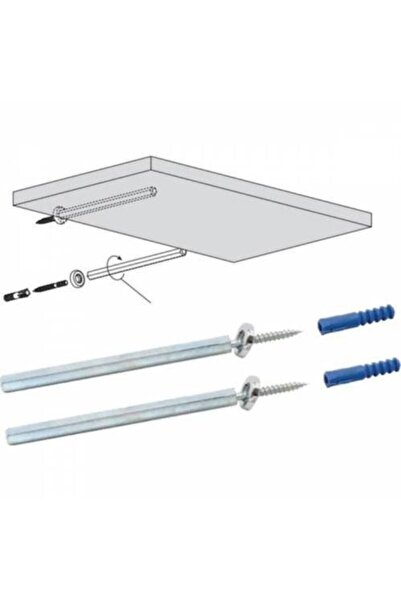 NZB Badem10 Kolay Montaj Gizli Raf Tutucu 10mmx10cm 2 Adet