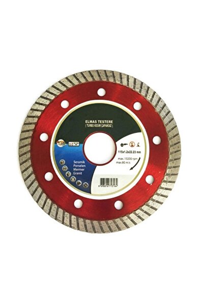 NZB Elmas Testere 115 Mm Turbo Kesim Kesici Çapaksız Hassas Seramik Mermer Gr...