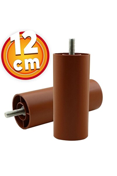 NZB Gizli Mobilya Kanepe Sehpa Tv Ünitesi Koltuk Orta Destek Ayağı 12 Cm Kahv...