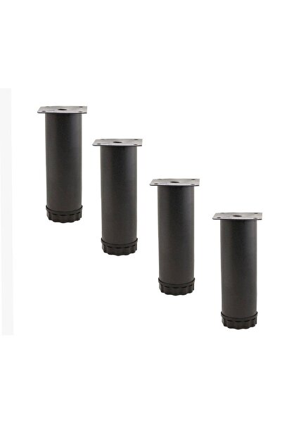 NZB Mobilya Kanepe Baza Koltuk Metal Destek Ayağı Ayarlanabilir Siyah Ayak 12...