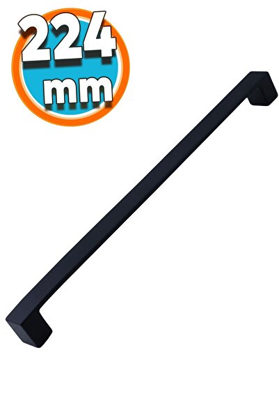 NZB Mobilya Mutfak Banyo Dolabı Çekmece Dolap Kapak Kulpu Kulbu Siyah 224 Mm Metal Kulp