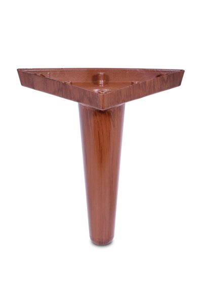 NZB Mobilya Kanepe Sehpa Puf Koltuk Ayağı Kahverengi Baza Ayak 18 Cm