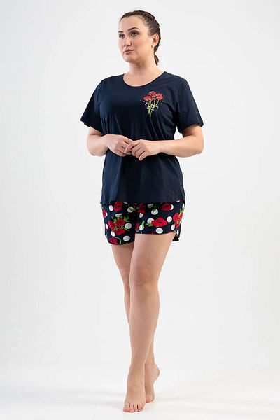 shefox Vienna 100% Cotton Oversize Short Sleeve Shorts Set - Women
