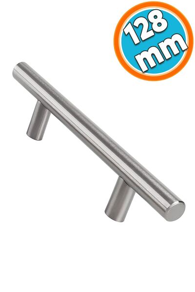 NZB Mobilya Mutfak Çekmece Dolap Kapak Kulpu Kulbu 128 mm İnox Metal Kulp