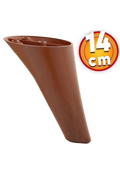 NZB Lüks Mobilya Kanepe Sehpa Tv Ünitesi Koltuk Ayağı 14 Cm Kahverengi Ahşap ...
