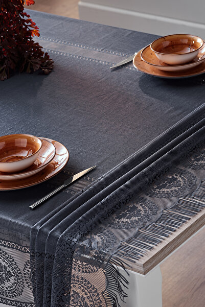 Doqu Home Cozy Tablecloth 145x240cm - Anthracite