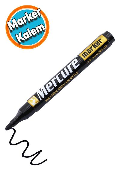 NZB Permanent Marker Black Marker Pen Metal Plastic Glass Wood Surface Water Resistant Acrylic Tip