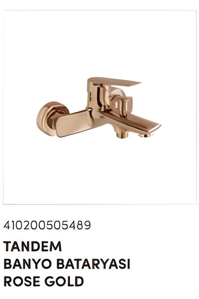 KALE TANDEM BANYO BATARYASI ROSE GOLD(BRONZ)