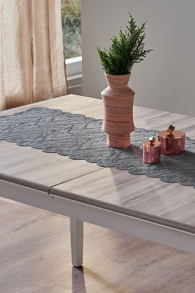 Doqu Home Croco Runner 45x150cm - Γκρι