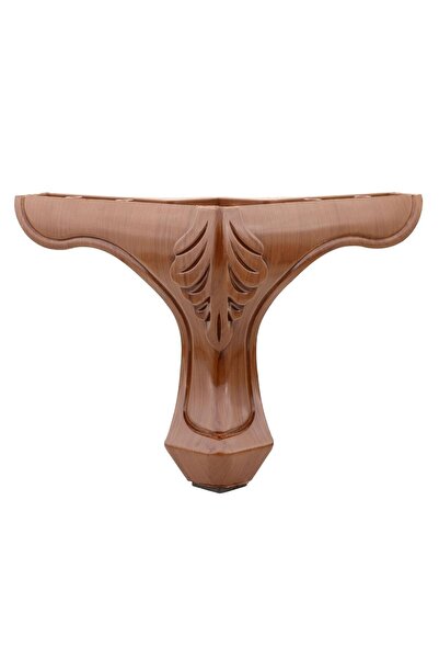 NZB Mobilya Kanepe Koltuk Ayağı Kahverengi Ahşap Desenli Ayak 14 Cm