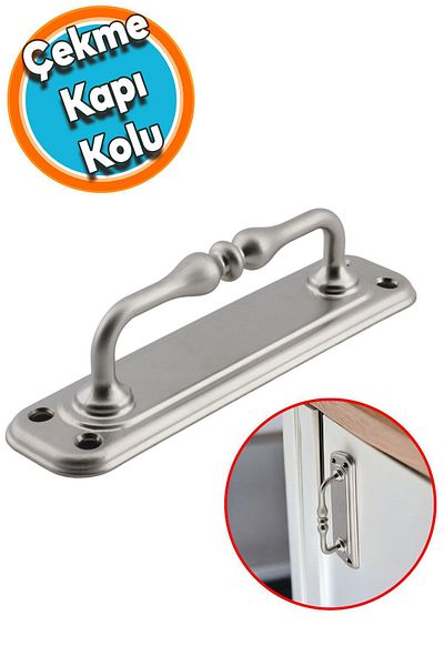 NZB Pull Handle Door Handle Sheet Hand Grip 14.5 cm Chrome Metal Handle Door Handle