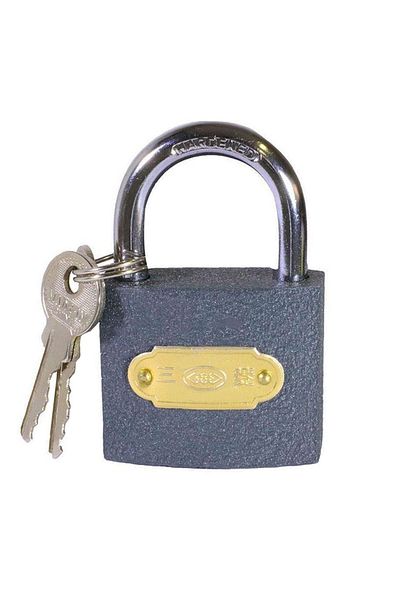 NZB Padlock Door Cabinet Lock Gray 25 Mm with 2 Keys