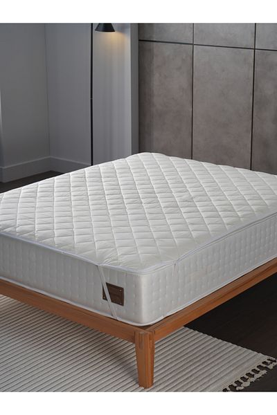 Doqu Home White Festival Bamboo Quilted Mattress Pad - 180 X 200 Cm