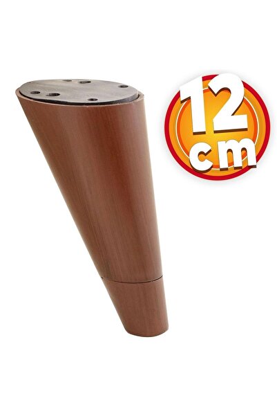 NZB Lüks Mobilya Kanepe Sehpa Tv Ünitesi Koltuk Ayağı 12 Cm Kahverengi Oval B...