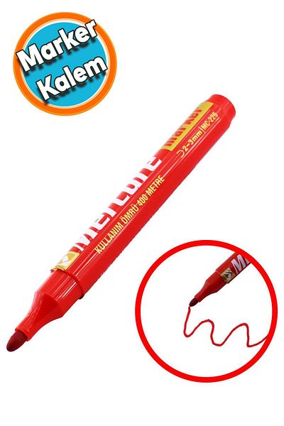 NZB Permanent Marker Red Marker Pen Metal Plastic Glass Wood Surface Water Resistant Acrylic Tip
