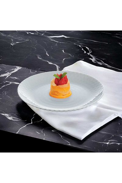 Luminarc White Pampille 6 Pieces 19 Cm Cake Plate