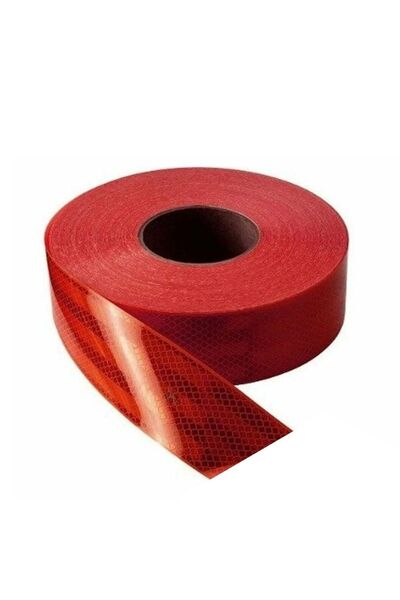 NZB شريط لاصق عاكس بطول 3 أمتار باللون الأحمر