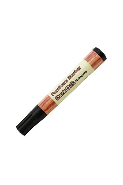 NZB Mobilya Rötuş Kalemi Ahşap Masa Sehpa Dolap Kalemi Çizik Giderici Çatlak Kapatıcı Rütuş Koyu Meşe