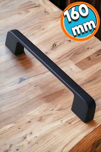 NZB Mobilya Kulp Mutfak Dolabı Çekmece Dolap Kulpları Kapak Kulpu Kulbu Siyah 160 mm Metal