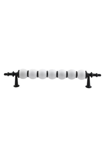 NZB Furniture Kitchen Bathroom Cabinet Drawer Cabinet Door Handle Handle Black White 128 mm Polymer Handle