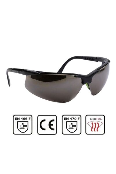 NZB Safety Goggles Antifog Anti-Fog Protective Burr Glasses Silver