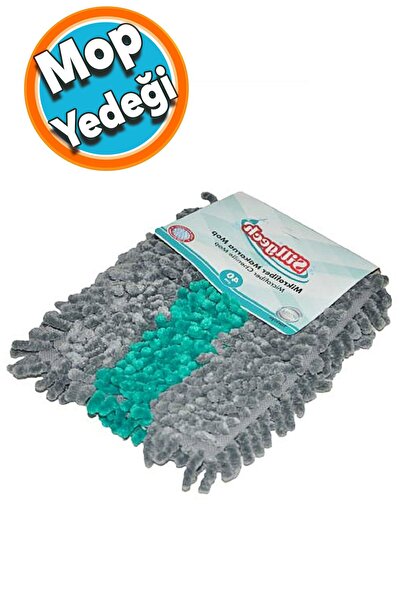 NZB Ev Ofis İş yeri Zemin Parke Mikrofiber Makarna Temizlik Kurulama Mop Vile...