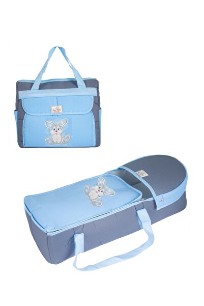 miniklife 2'li Bebek Taşıma Seti Mikro Tavşan Kabartmalı Portbebe Ve Bebek Ba...