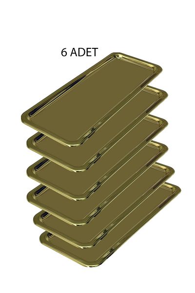 EVSTYLE Χρυσό Σετ 6 Δίσκων Μπατόν