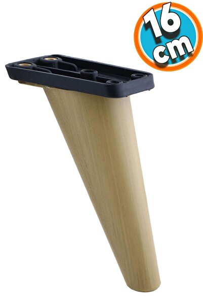 NZB Mobilya Kanepe Sehpa Tv Ünitesi Koltuk Ayağı 16 Cm Kahverengi Baza Ayak