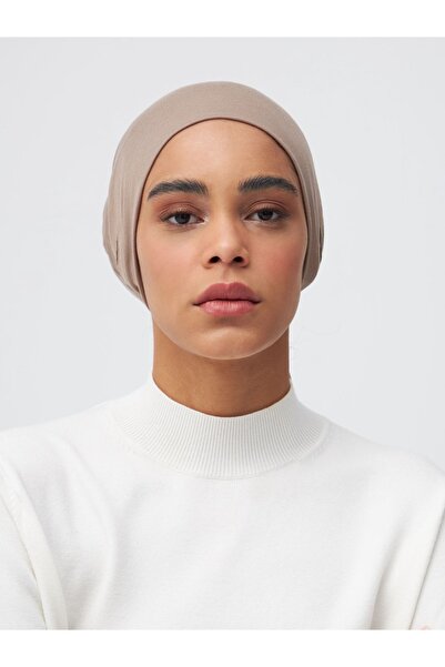 Femple Modest Κάτω μαντήλι με καπό με σχισμή αυτιού σε ζεστό χρώμα