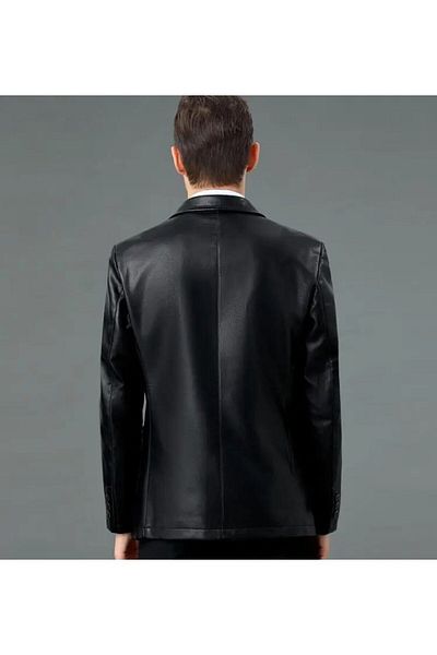 NYC GİYİM TEKSTİL Genuine Leather - Thin Section Blazer Classic Jacket
