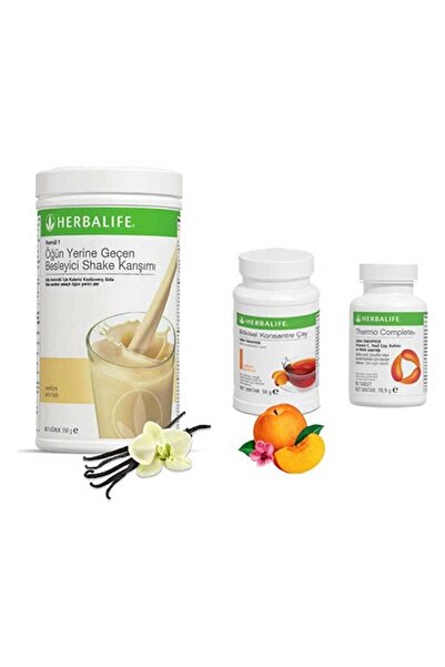 Herbalife Vanilya Shake - Şeftali Çay 50 Gr - Thermo Tablet